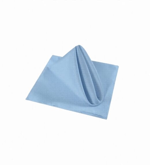 servilletas babero plastificadas color azul (125 uds.)